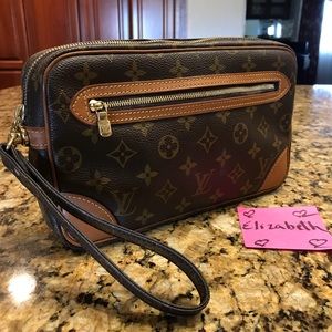 💯 AUTHENTIC LV MARLY DRAGONNE GM CLUTCH